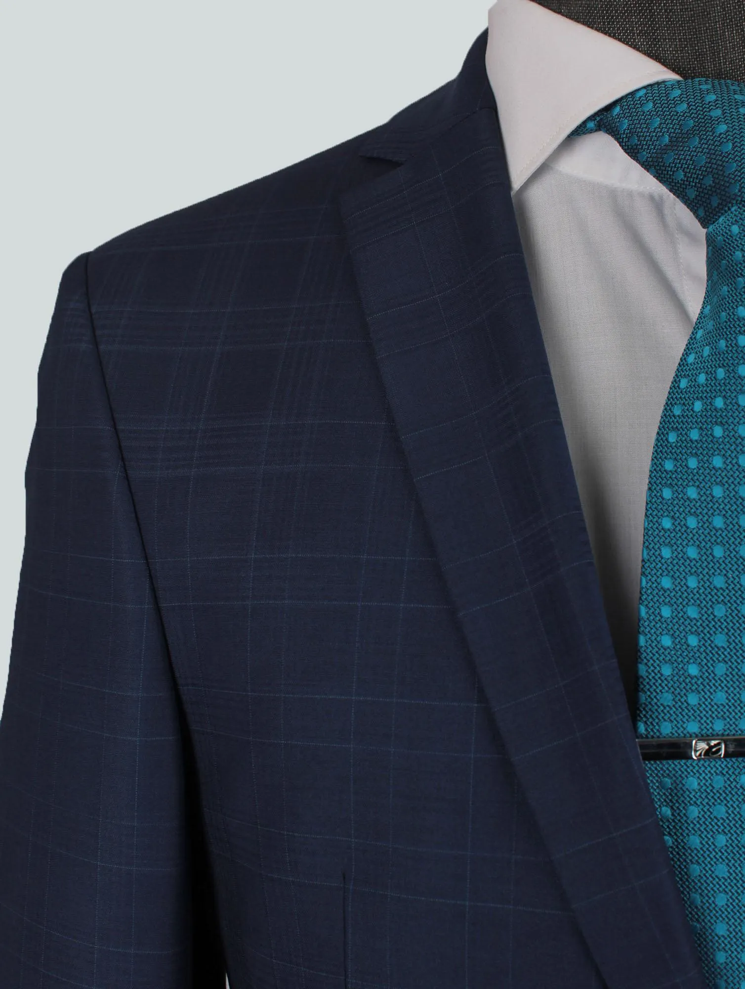 Blue Stripe One Bespoke Men Suit Tailored