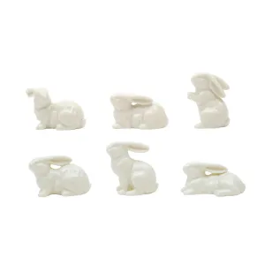 Ceramic Bunnies - 6 Styles - White