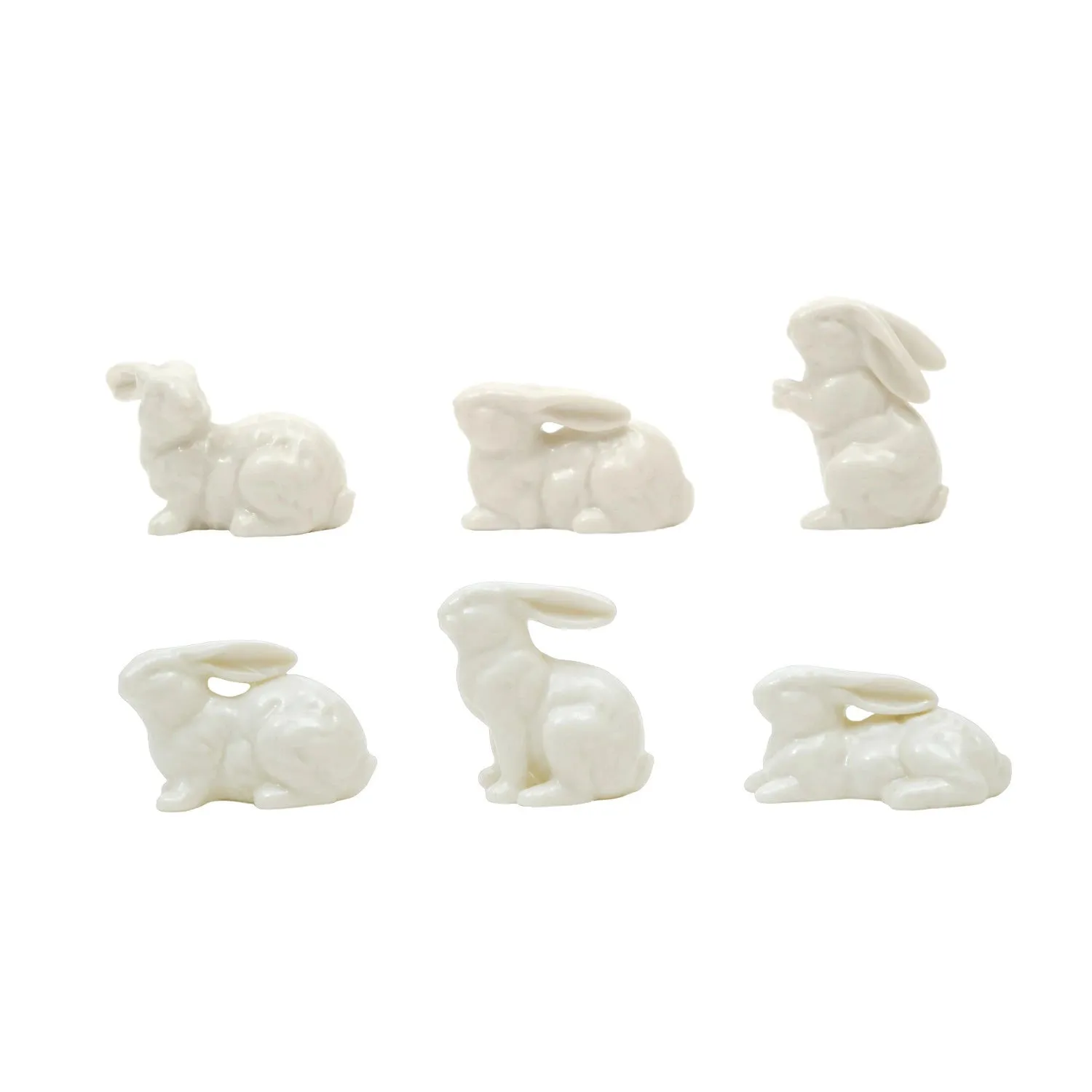 Ceramic Bunnies - 6 Styles - White