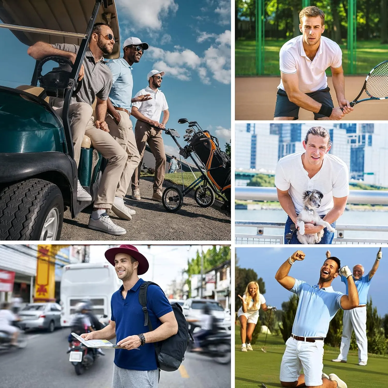 Custom T Shirt Polo for Men Design Your Own Personalized Customized Golf Tee Embroidered Text Photo Logo