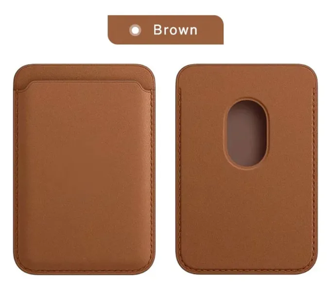 For Magsafe Magnetic Card Holder Case For iPhone 13 11 12 Pro MAX mini Leather Wallet Cover XR XS MAX Card phone Bag Adsorption