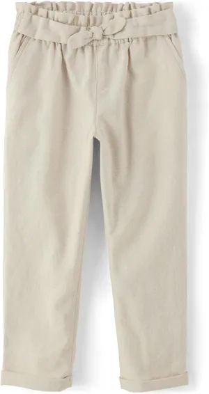 Gymboree,and Toddler Drawstring Linen Pants,Bisquit,2T