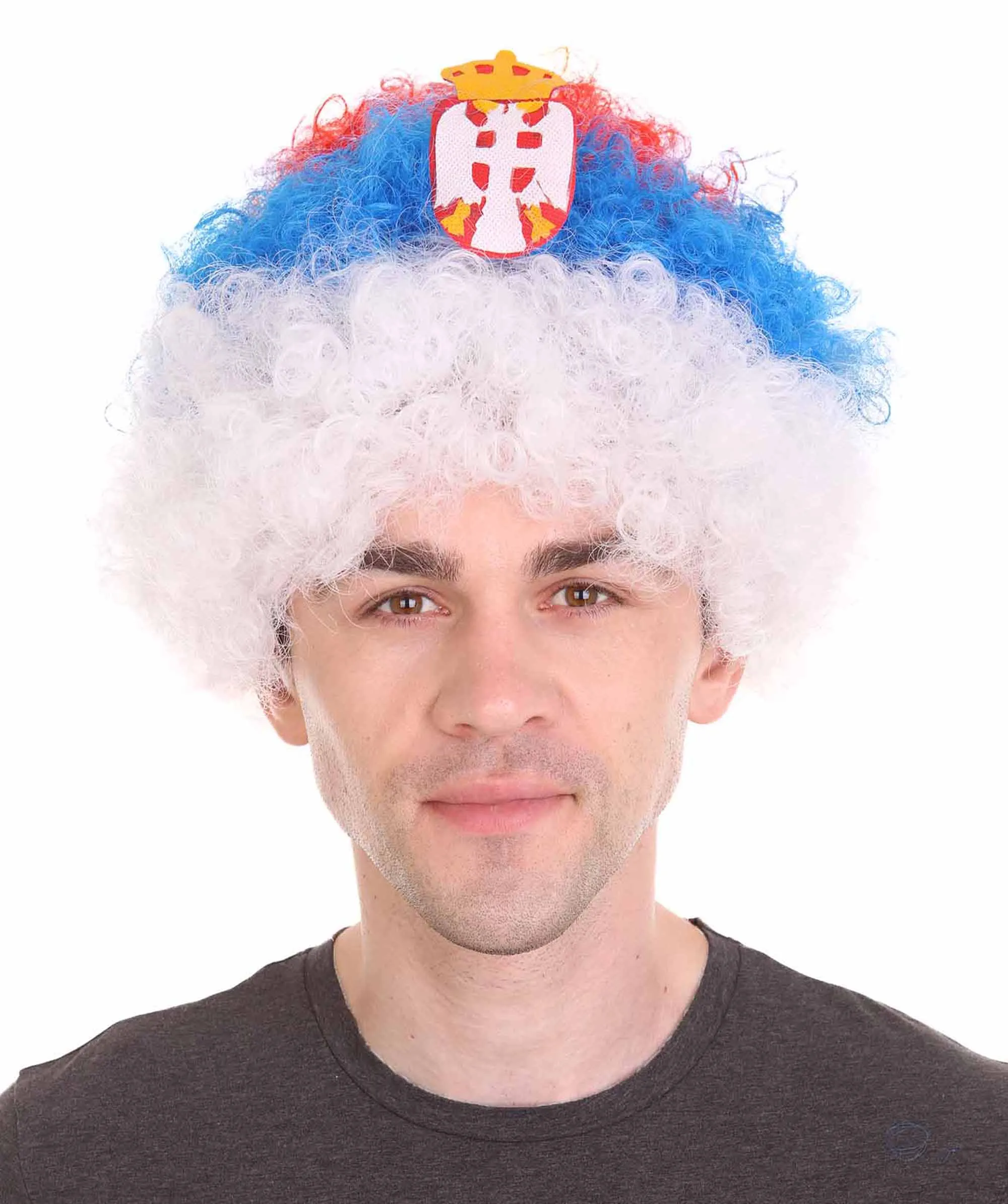 Holland Flag Sport Afro Wig | Jumbo Sport Wig