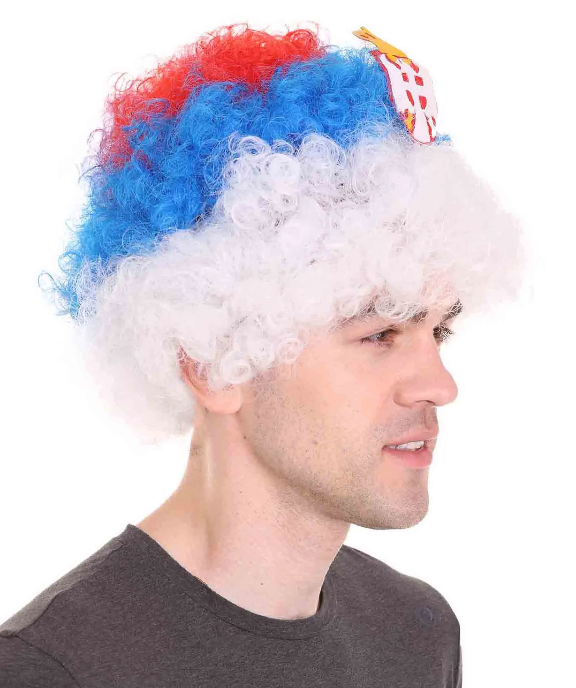 Holland Flag Sport Afro Wig | Jumbo Sport Wig
