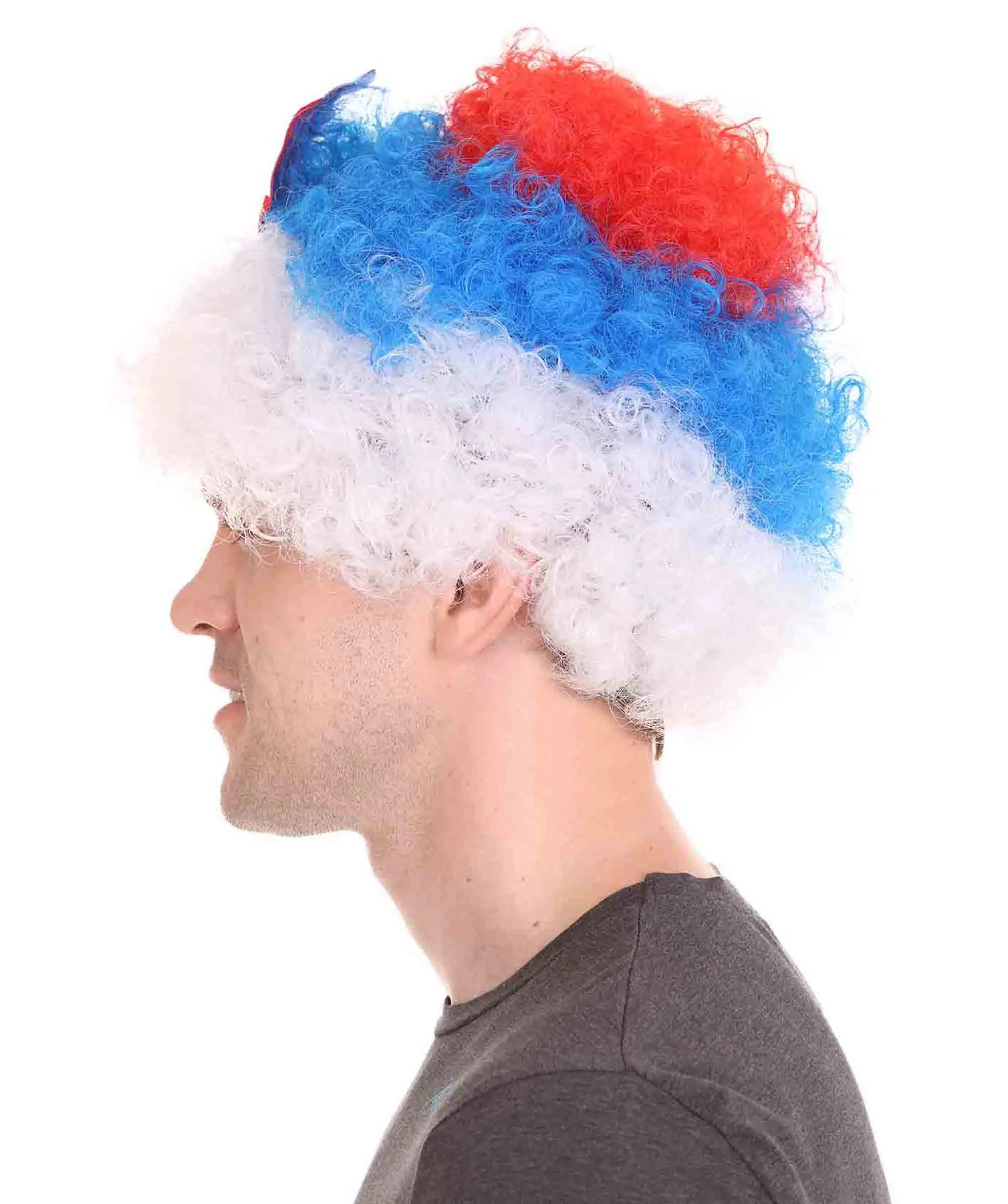 Holland Flag Sport Afro Wig | Jumbo Sport Wig