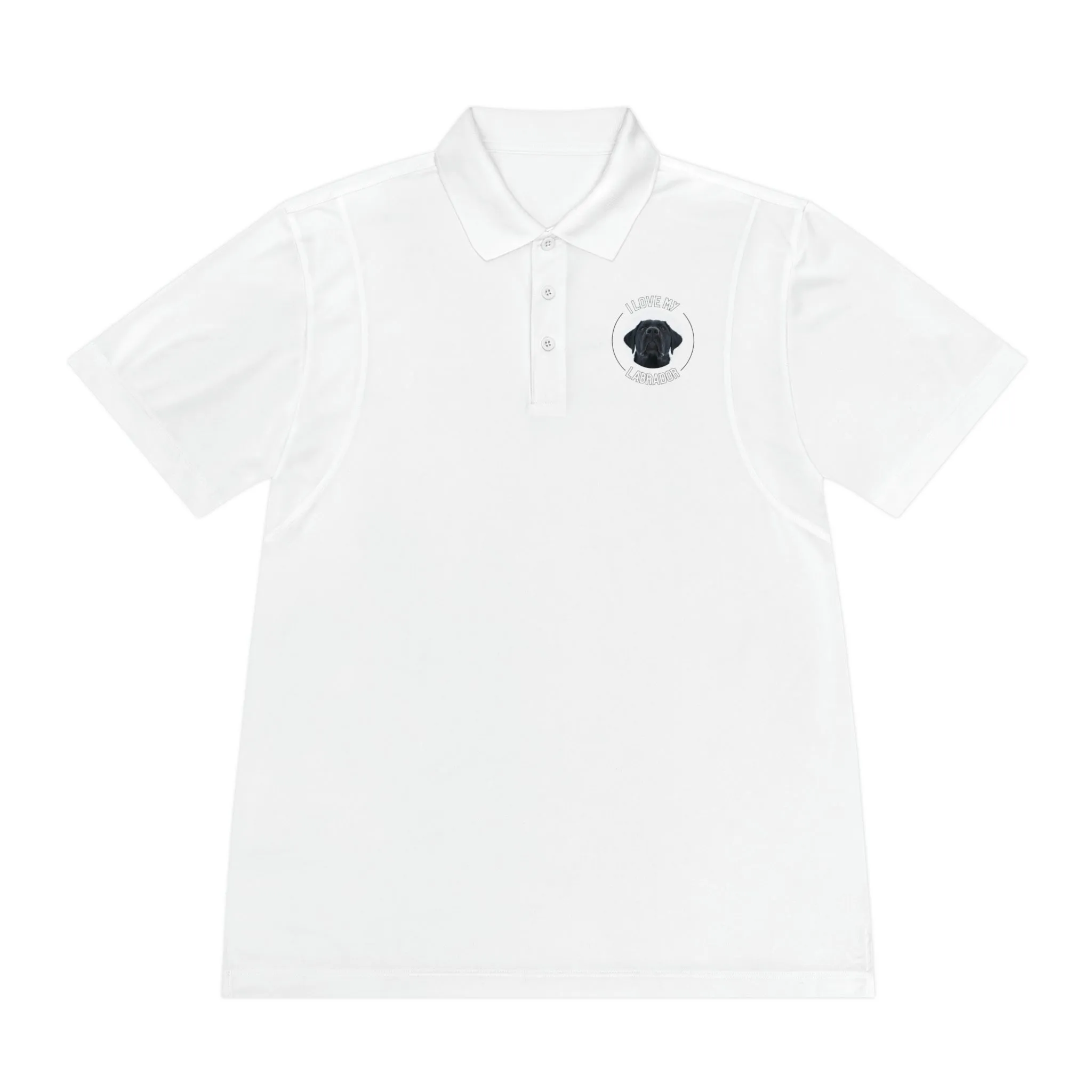 I love my Labrador Dog POD Men's Sport Polo Shirt
