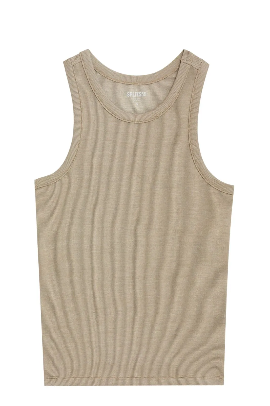 Kiki Rib Tank, Latte
