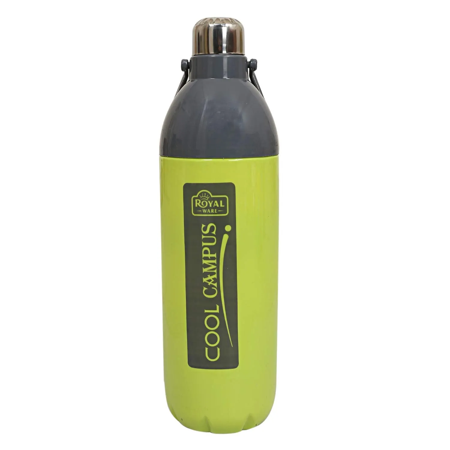Kuber Industries Plastic Insulated Water Bottle with Handle 2200 ML (Green)