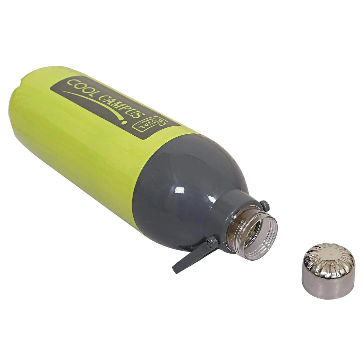Kuber Industries Plastic Insulated Water Bottle with Handle 2200 ML (Green)