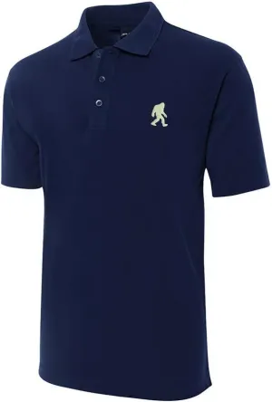Men's Embroidered Polo Shirt Bigfoot Sasquatch Embroidery Short Sleeve Regular-Fit Advantage Performance Shirts