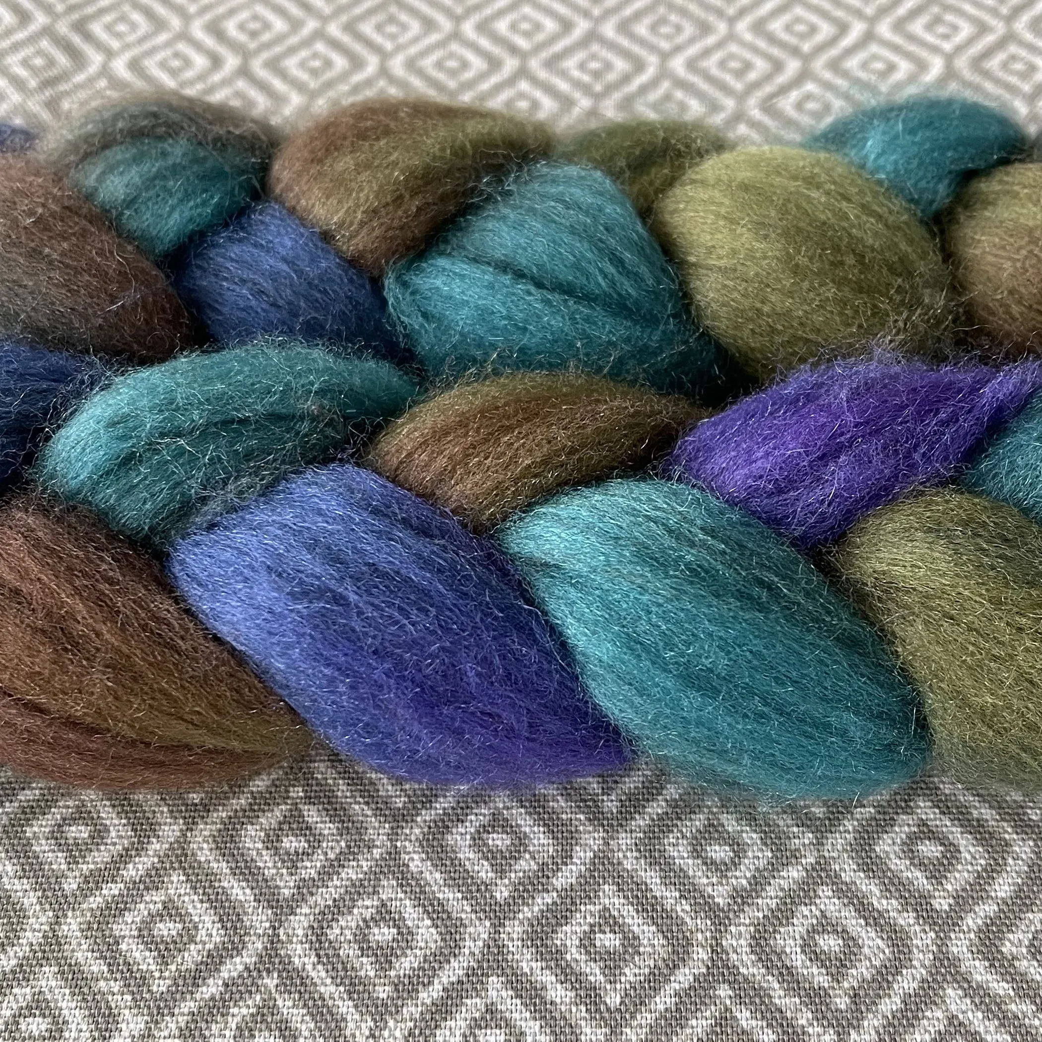 Merino Yak Silk Roving - Calypso