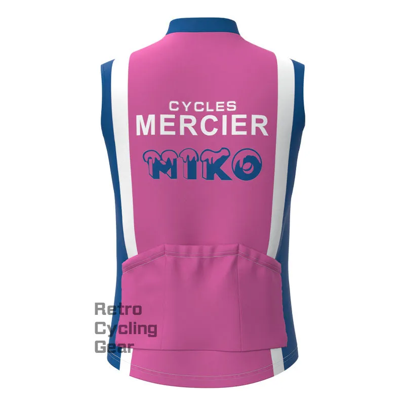 MIKO Purple Fleece Retro Cycling Vest