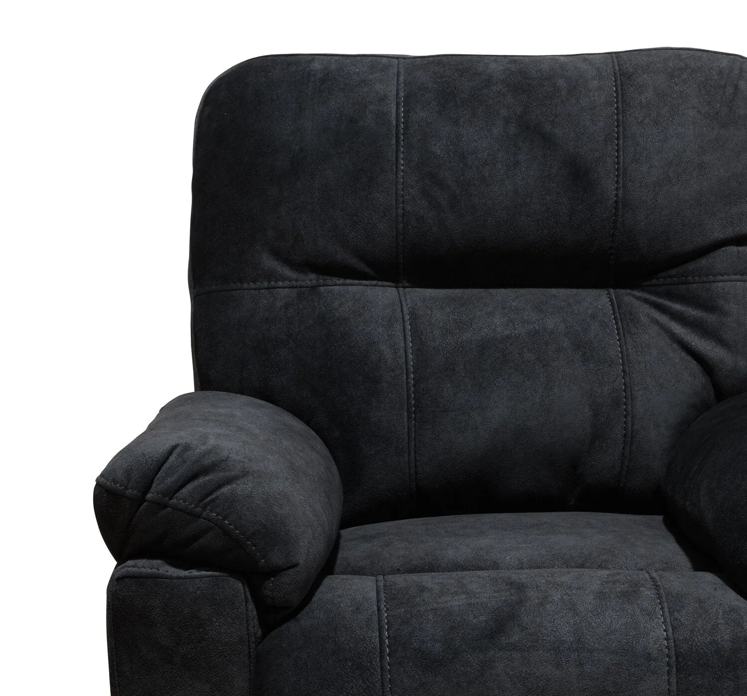 Muncey Polyester Recliner - Graphite
