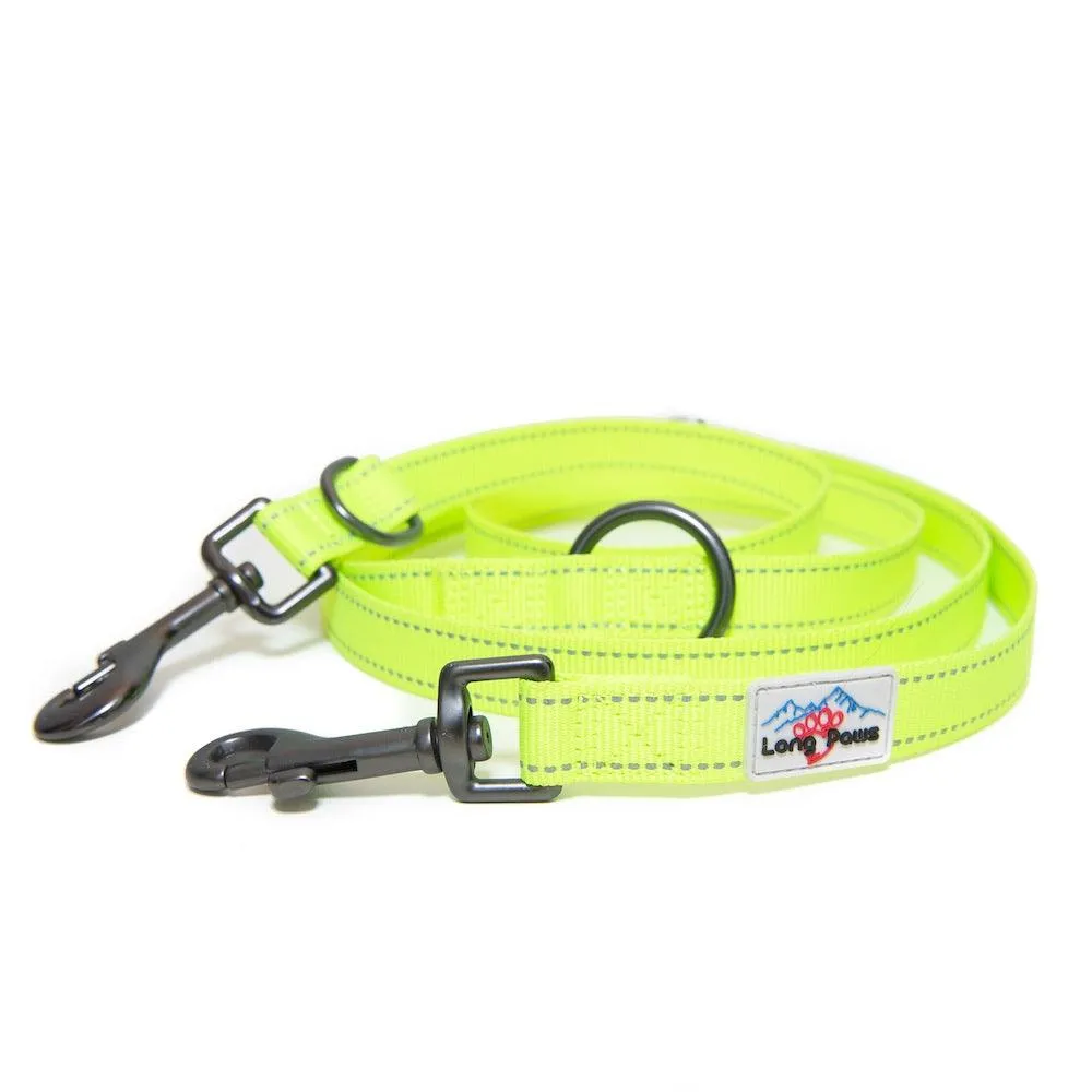 Neon Multi-Function Dog Training Lead Reflective | Hi Viz