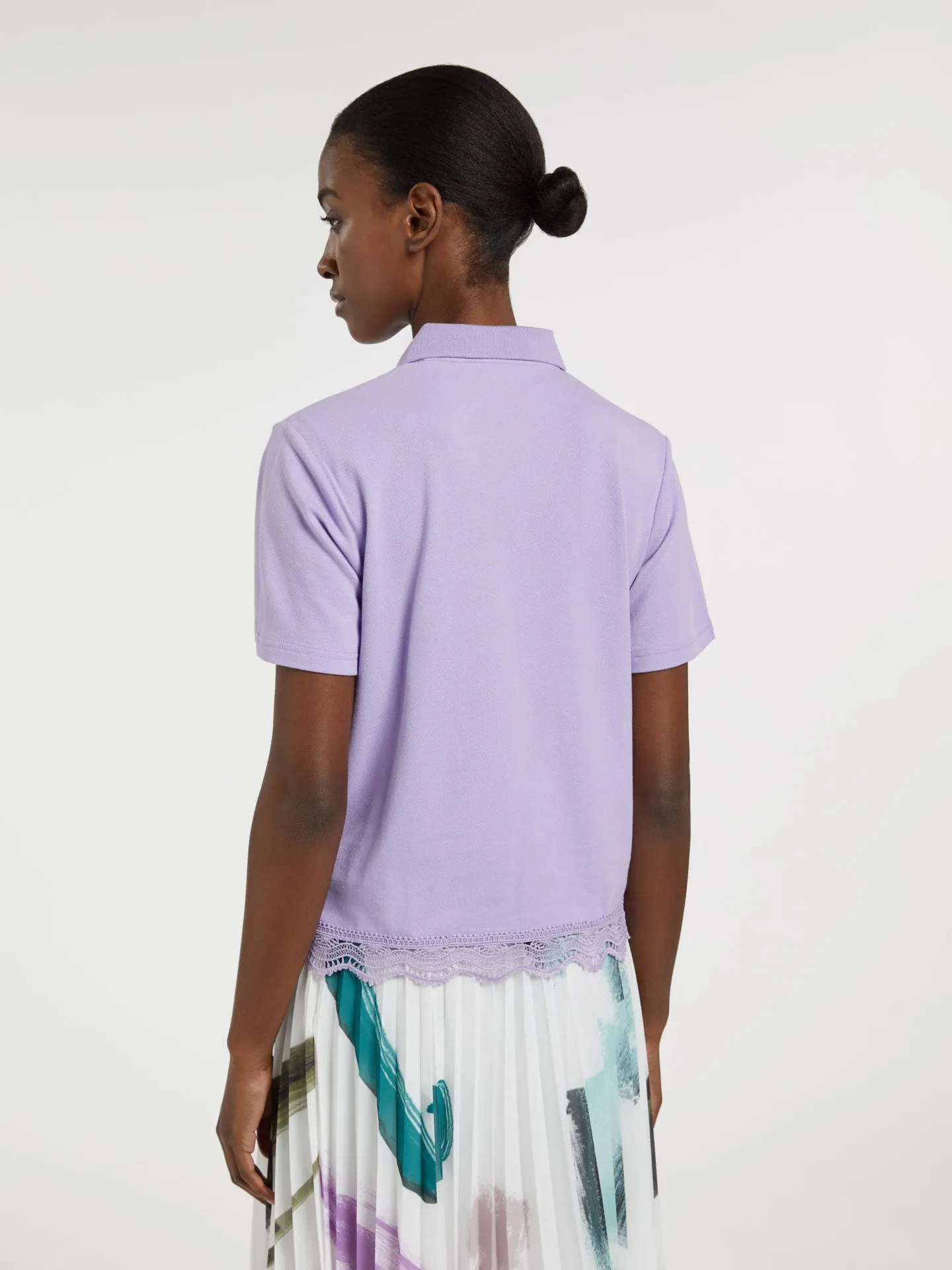 Polo With Lace Detail