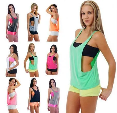 Pure Color Scoop Spaghetti Strap Sexy Vest
