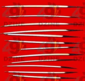 Quills Dancing Red Satin