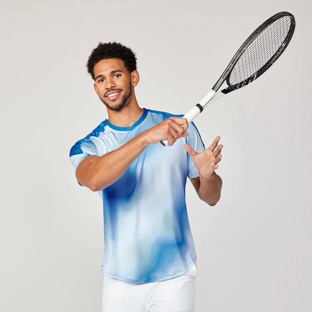 SB Sport Men's Energy Dots Short Sleeve - White/Blue