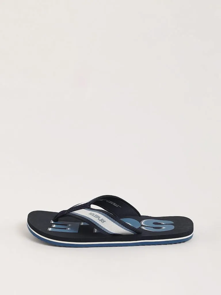 SOLEPLAY Navy Printed Flip-Flop