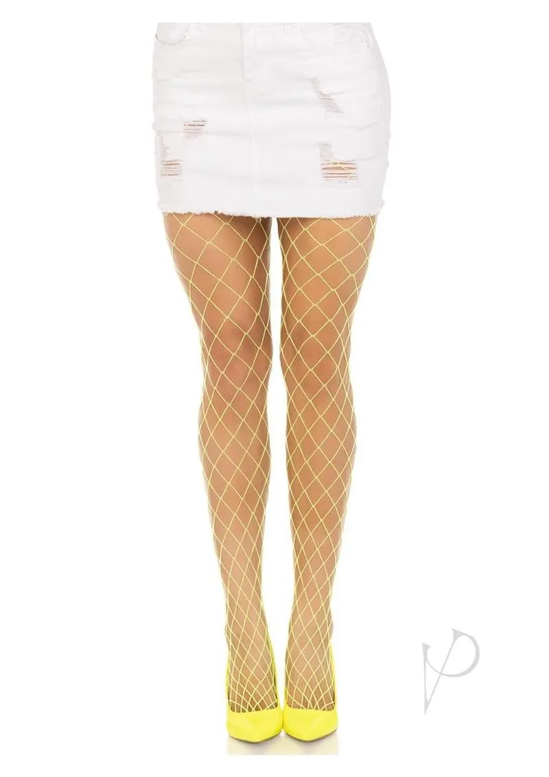 Spandex Diamond Panty Hose Os Ylw