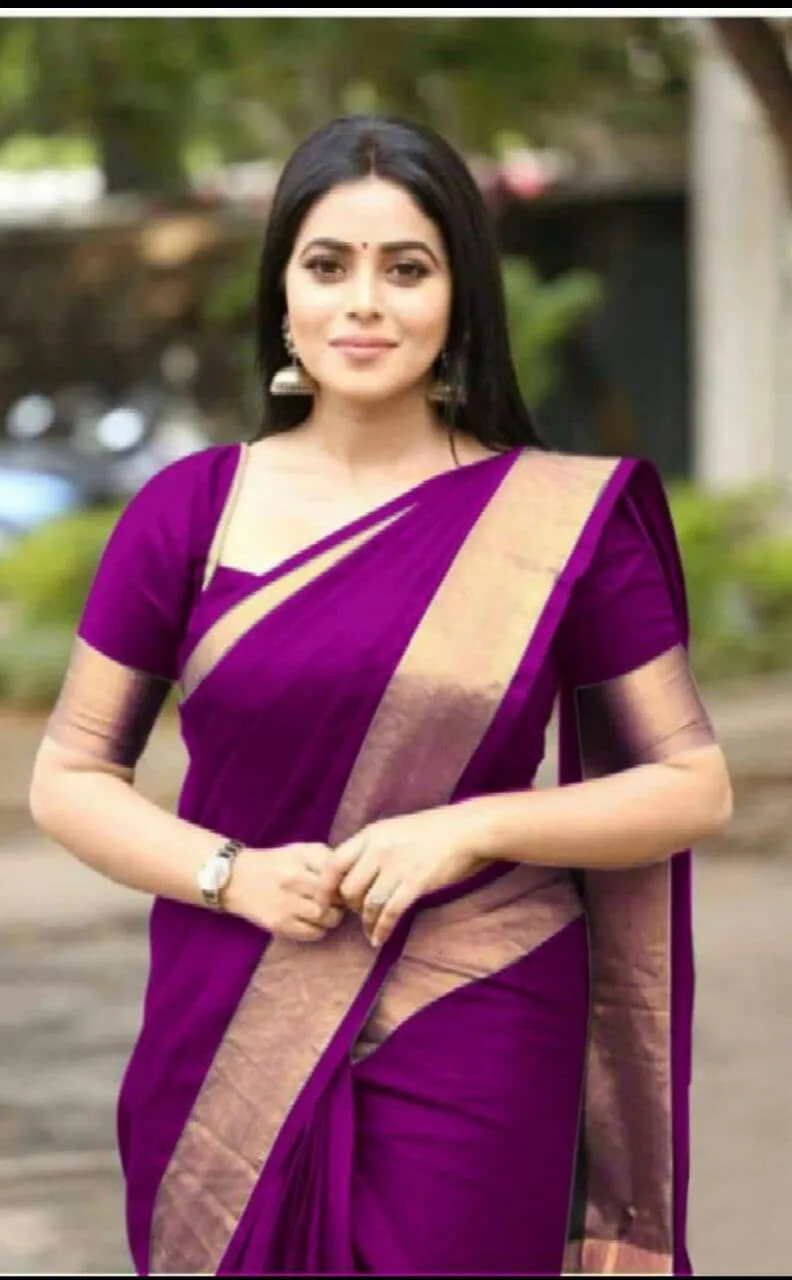 SVB Saree Blue  Colour  Art Silk saree For Women