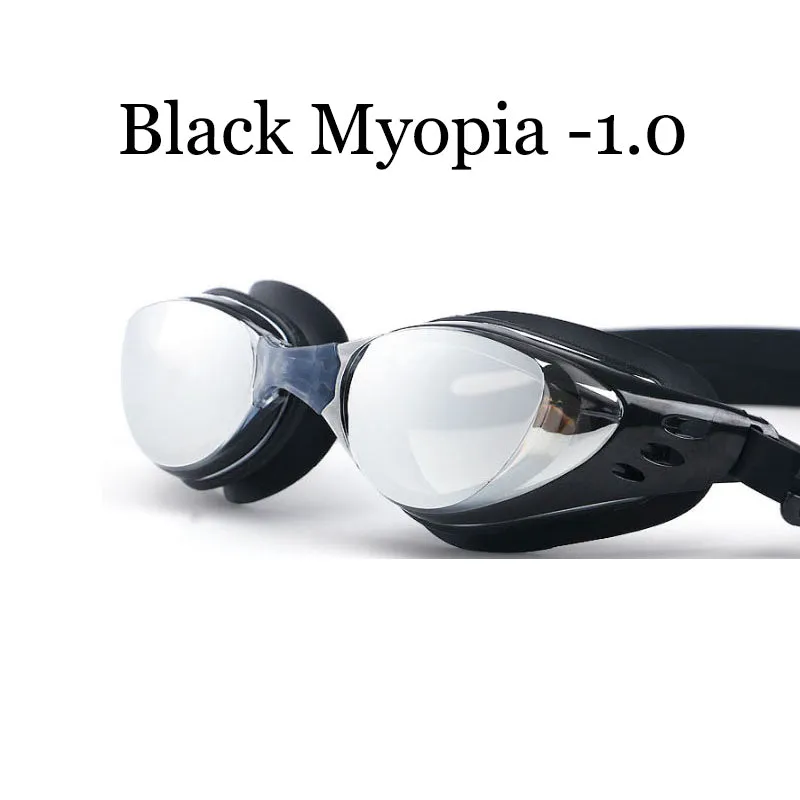 Swimming Glasses Men Women -1.0~-10 Waterproof Anti-Fog Arena Prescription Swim Eyewear Water Silicone  Diving Goggles