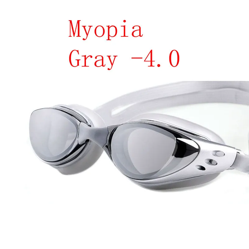 Swimming Glasses Men Women -1.0~-10 Waterproof Anti-Fog Arena Prescription Swim Eyewear Water Silicone  Diving Goggles
