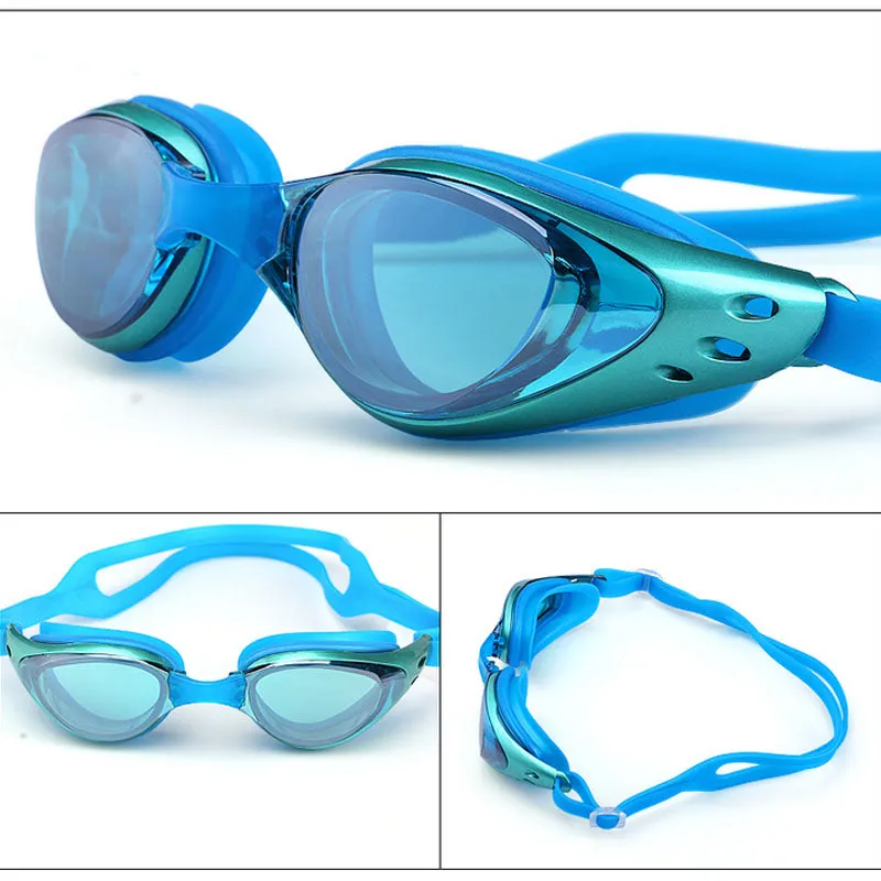 Swimming Glasses Men Women -1.0~-10 Waterproof Anti-Fog Arena Prescription Swim Eyewear Water Silicone  Diving Goggles