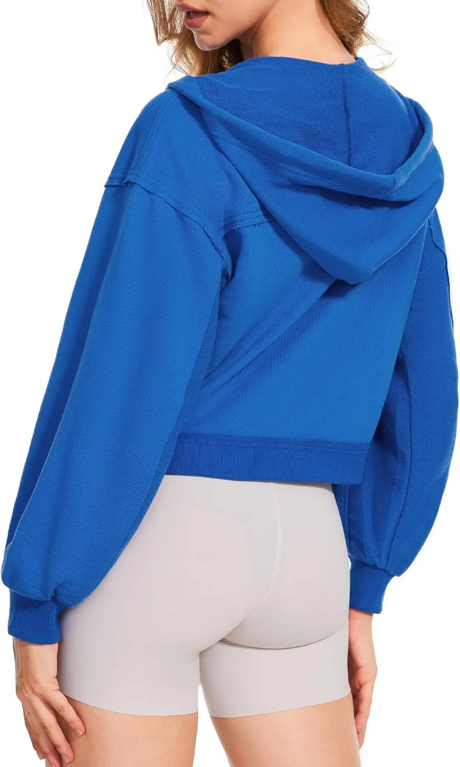 Taurus Womens Cropped Zip Up Hoodies Long Sleeve Lightweight Jacket with Pockets Hooded Sweatshirt Fashion Outfits