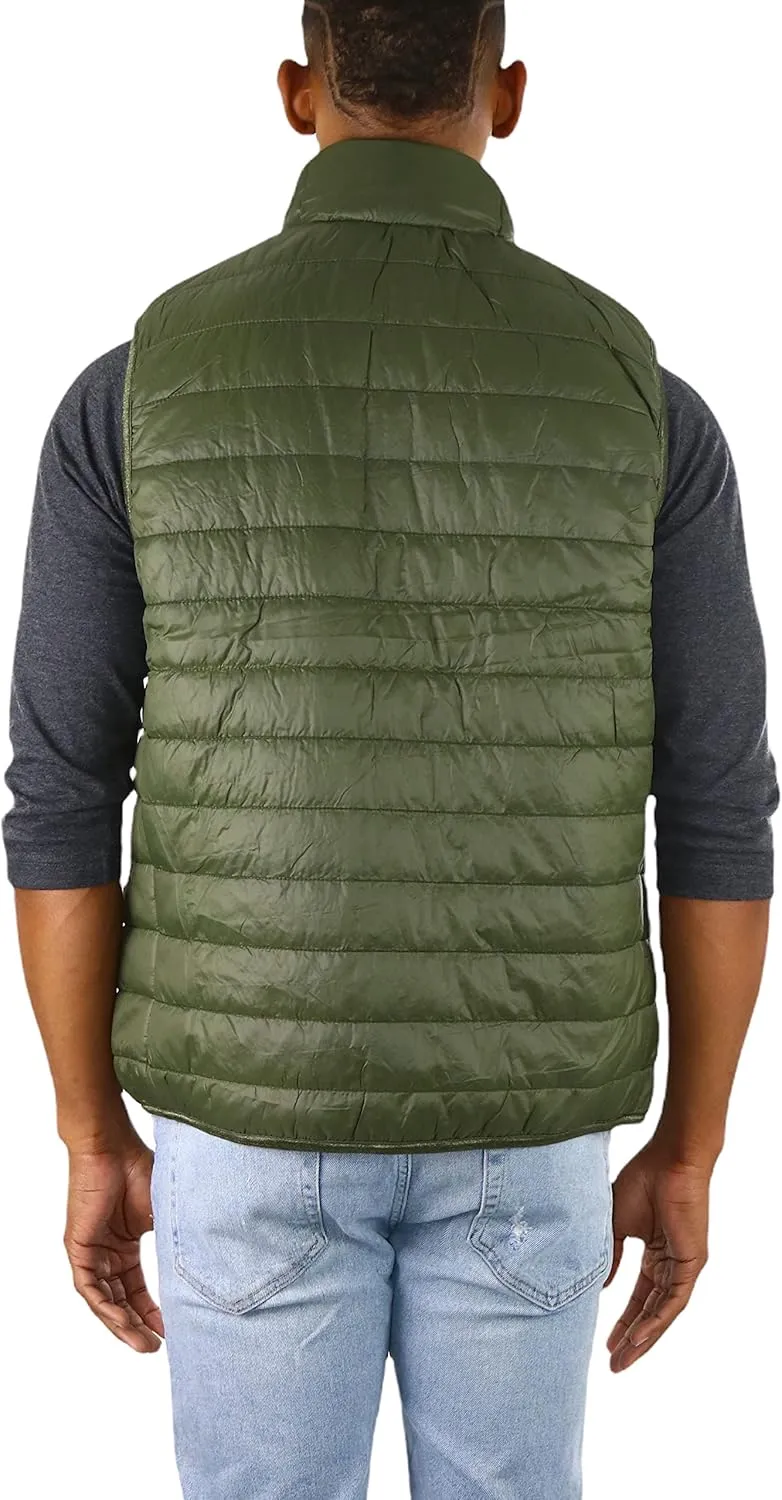 ToBeInStyle Men's Lightweight Layering Insulating Zip Up Puffer Vest