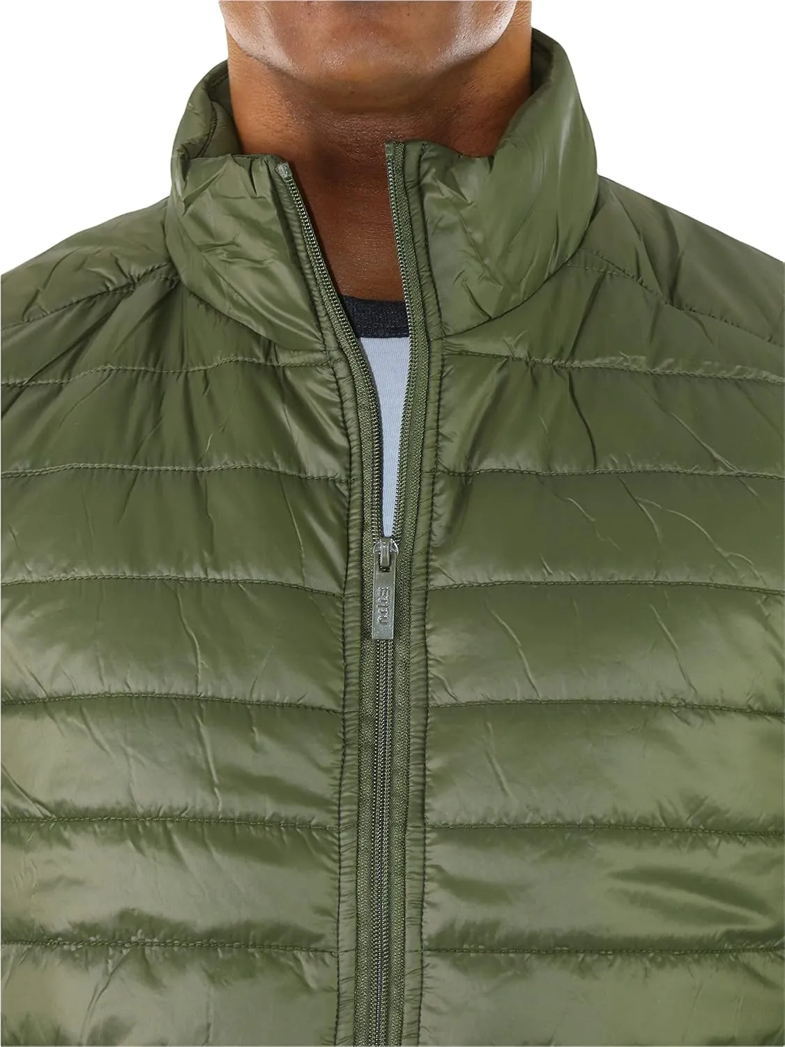 ToBeInStyle Men's Lightweight Layering Insulating Zip Up Puffer Vest