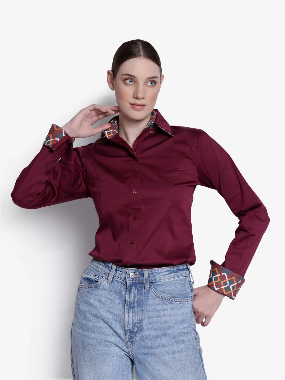 TuffRider Ladies ADEY Double Collar Shirt