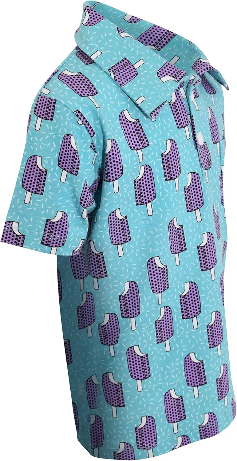Unique Baby Moisture Wicking Kids Polo Shirts for Toddler Boys Polo Shirt