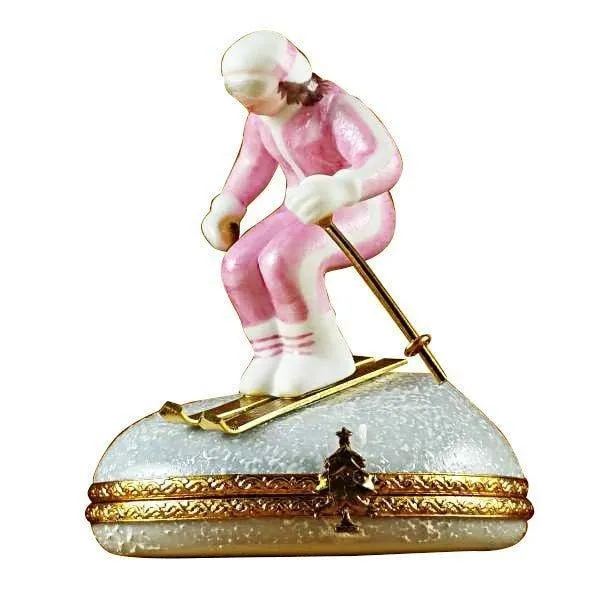 Woman Skier on Mountain