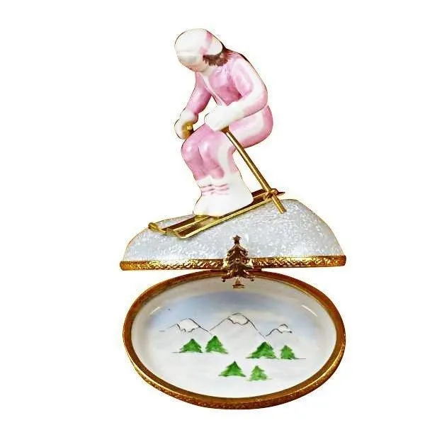 Woman Skier on Mountain