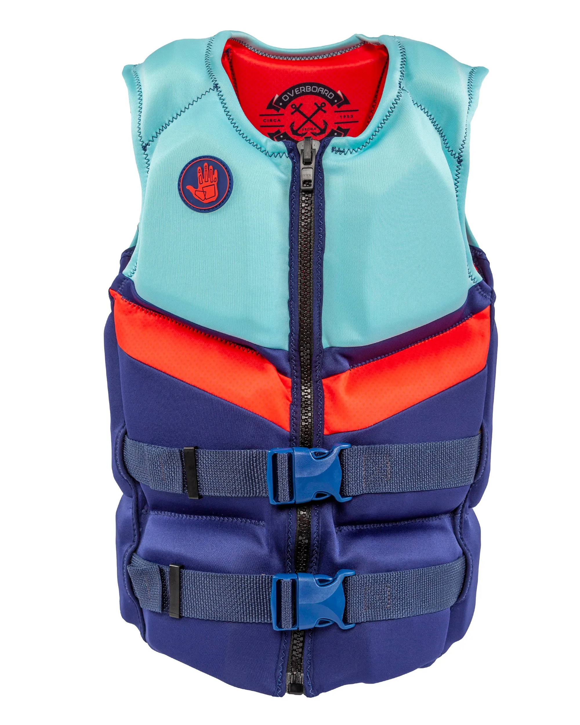 Women's Overboard USCGA   TCA Ride PFD - Blue/Red