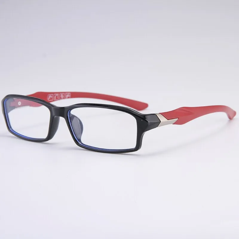 Zirosat Men's Full Rim Rectangle Tr 90 Sport Eyeglasses 6059